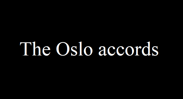 The Oslo accords